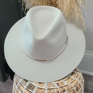 Rag & Bone Ivory Wool Rimmed Hat
